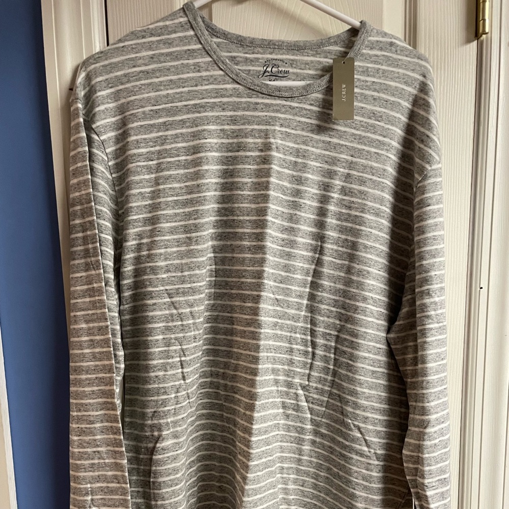 J.CREW LONG SLEEVE STRIPED SHIRT NEW WITH TAGS